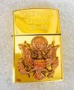 zippo mạ pvd màu gold